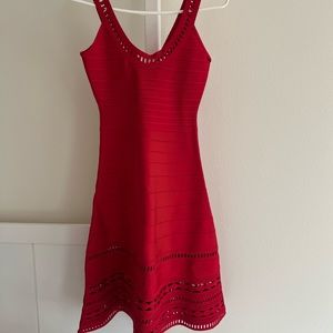 HERVE LEGER red dress (size S)!